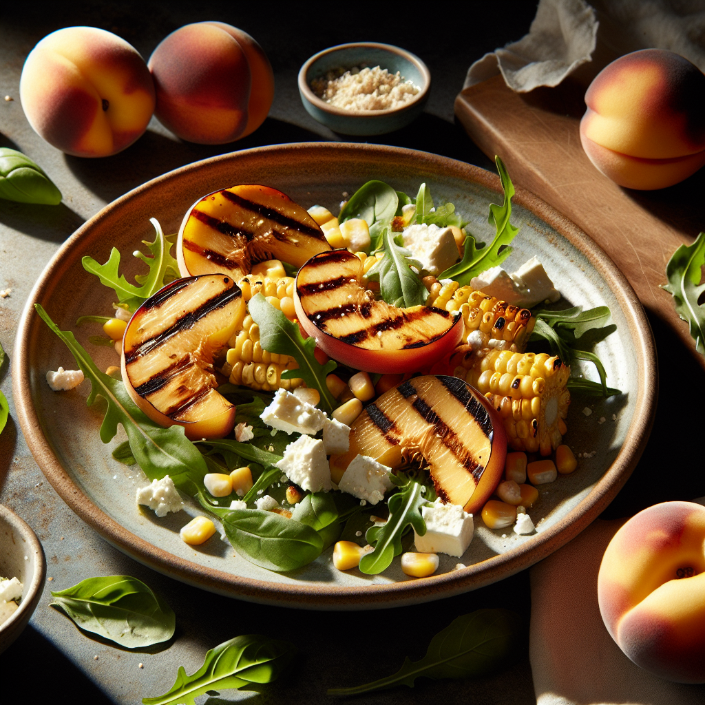 Grilled Peach & Corn Summer Smash