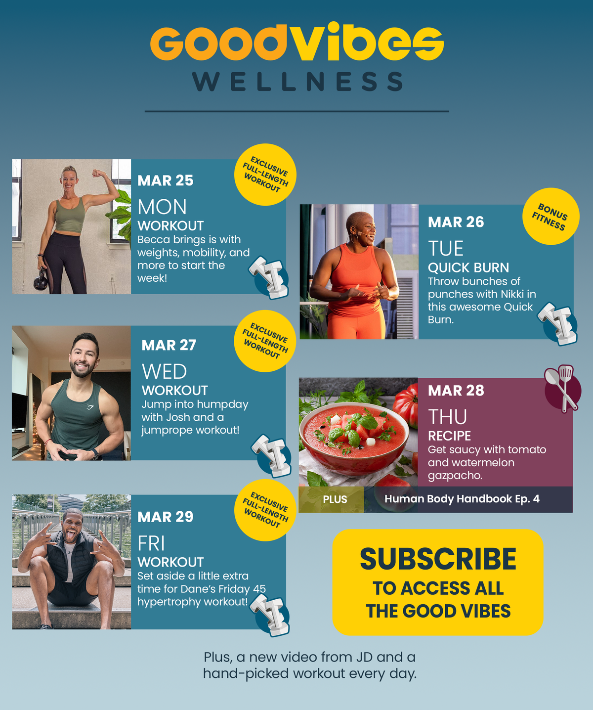 Next Week of Good Vibes Wellness