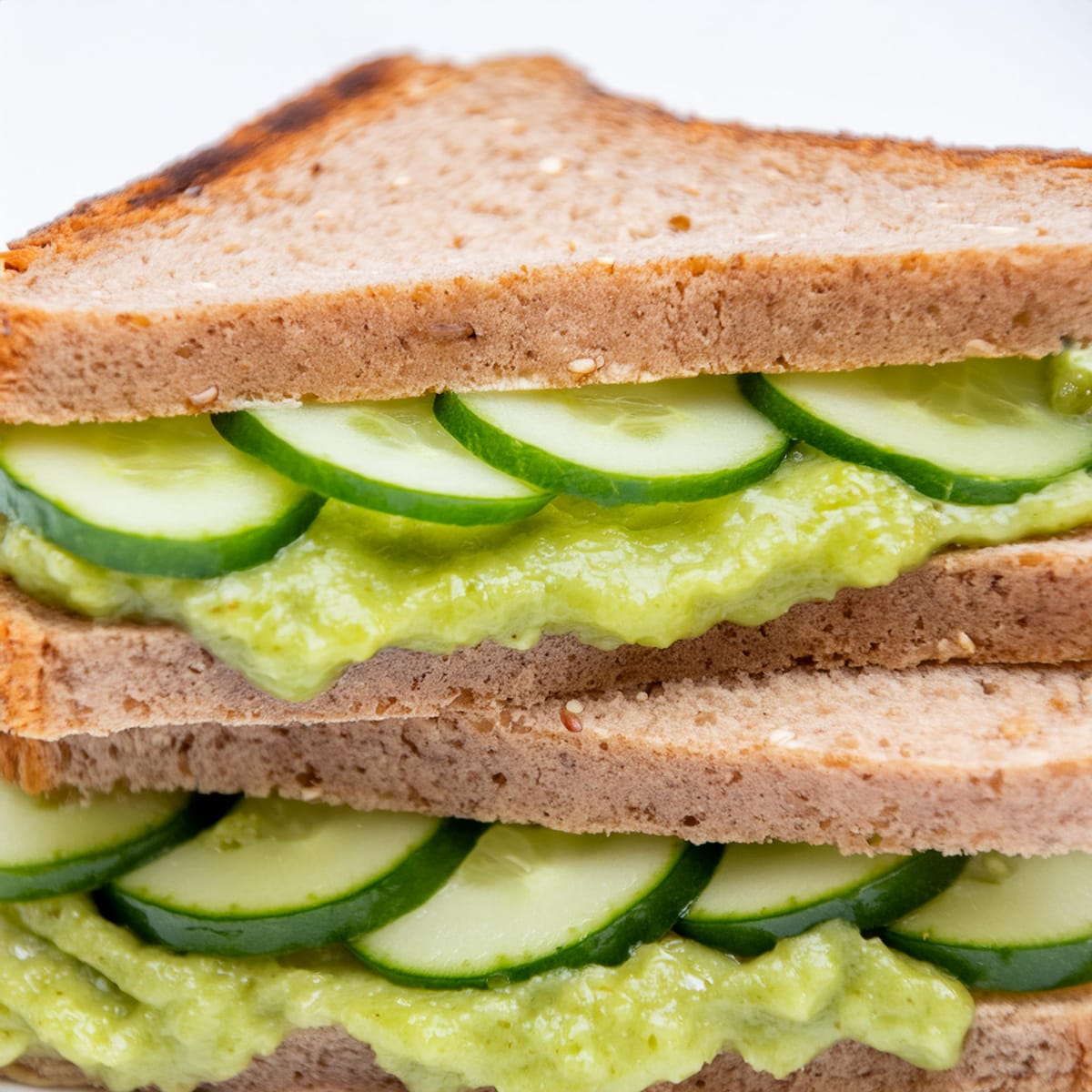 RECIPE:  Cucumber Sandwich with Green Chutney