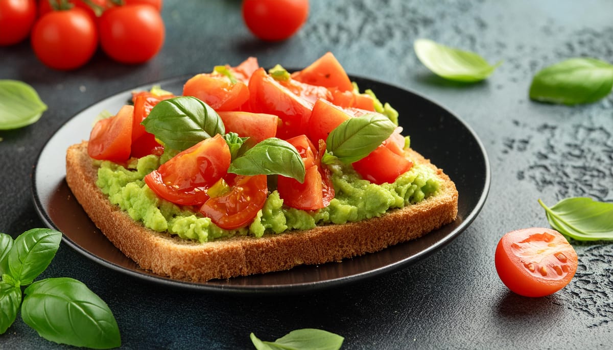 RECIPE: Avocado Toast with Tomato and Basil