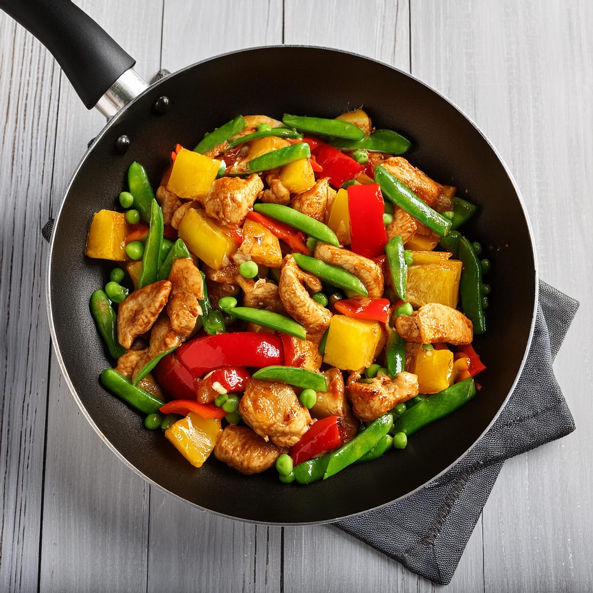 RECIPE: Good Vibes 20-Minute Ginger Pineapple Chicken Stir Fry