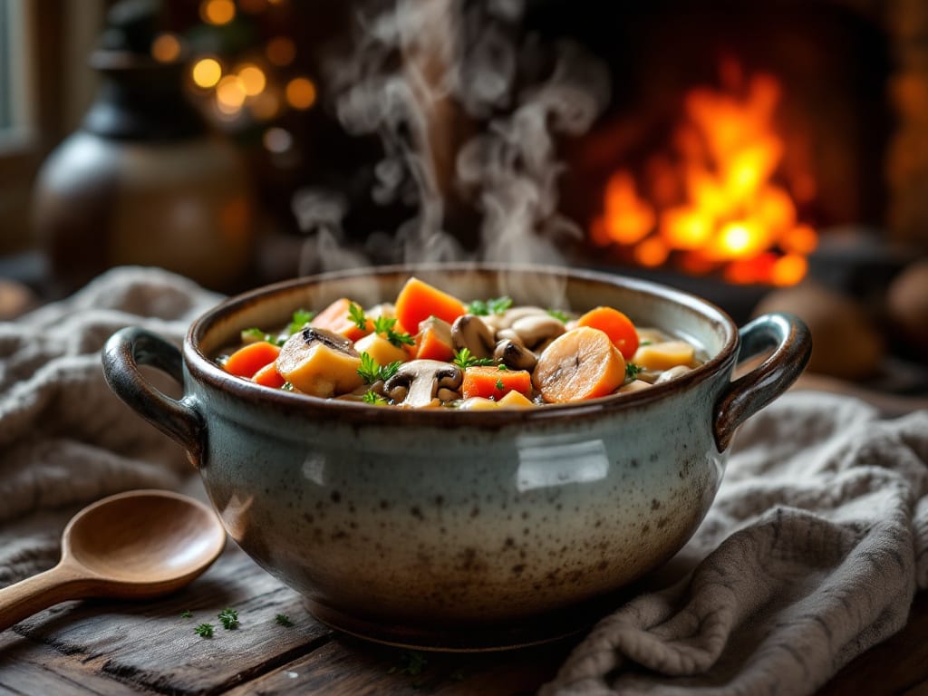 Good Vibes Hearty Mushroom Barley Stew