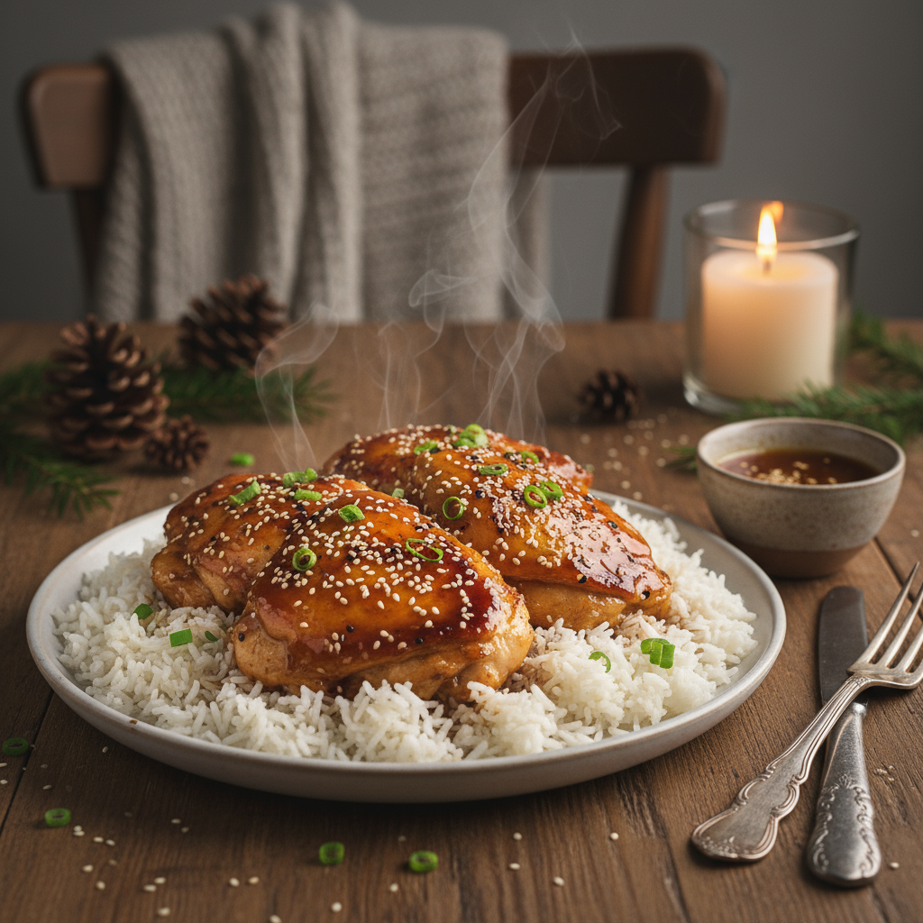 Good Vibes Slow Cooker Honey Garlic Chicken Thighs