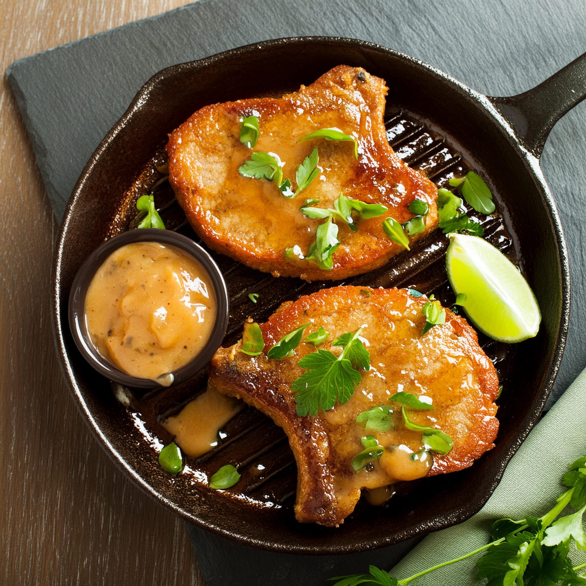 RECIPE: Pan Fried Pork Chops with a Tangy Glaze