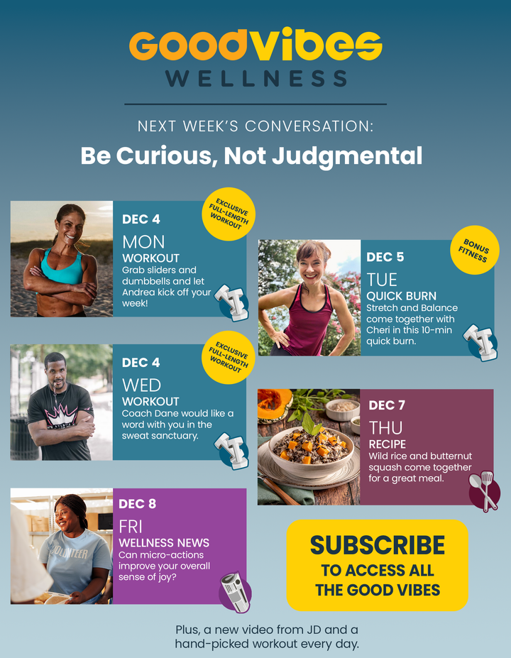 Next Week on Good Vibes Wellness