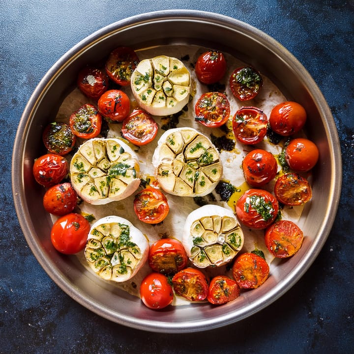 RECIPE: Good Vibes Roasted Garlic Caprese Dip