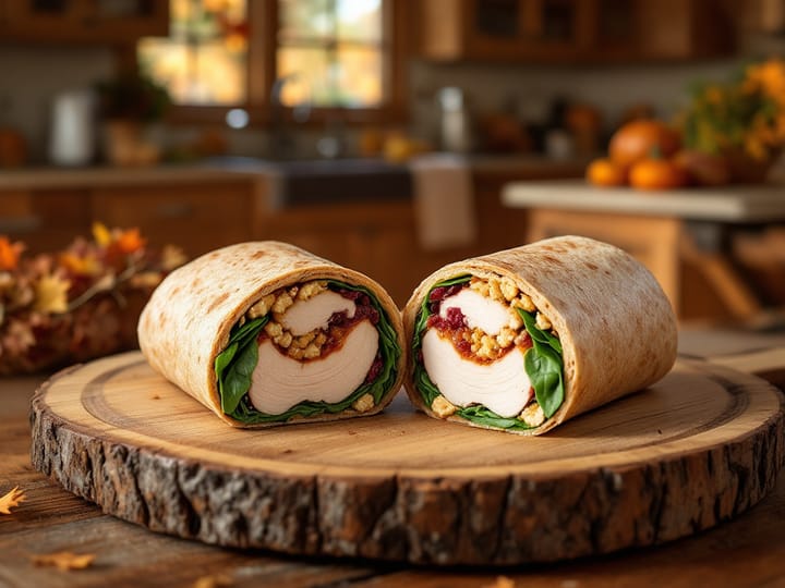 Good Vibes Thanksgiving Leftovers Turkey Wraps