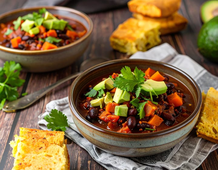 Good Vibes Chili with Sweet Potatoes & Black Beans